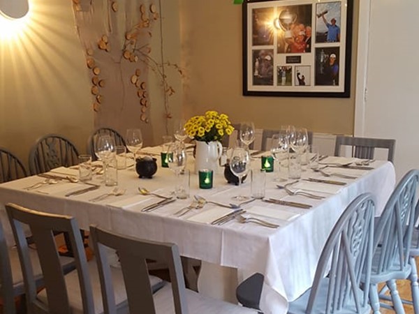 An image labelled Dining area