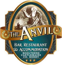 Hình ảnh có nhãn The Anvil Bar, Restaurant & Accommodation Logo