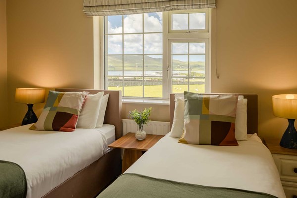 An image labelled Twin Sea View Room