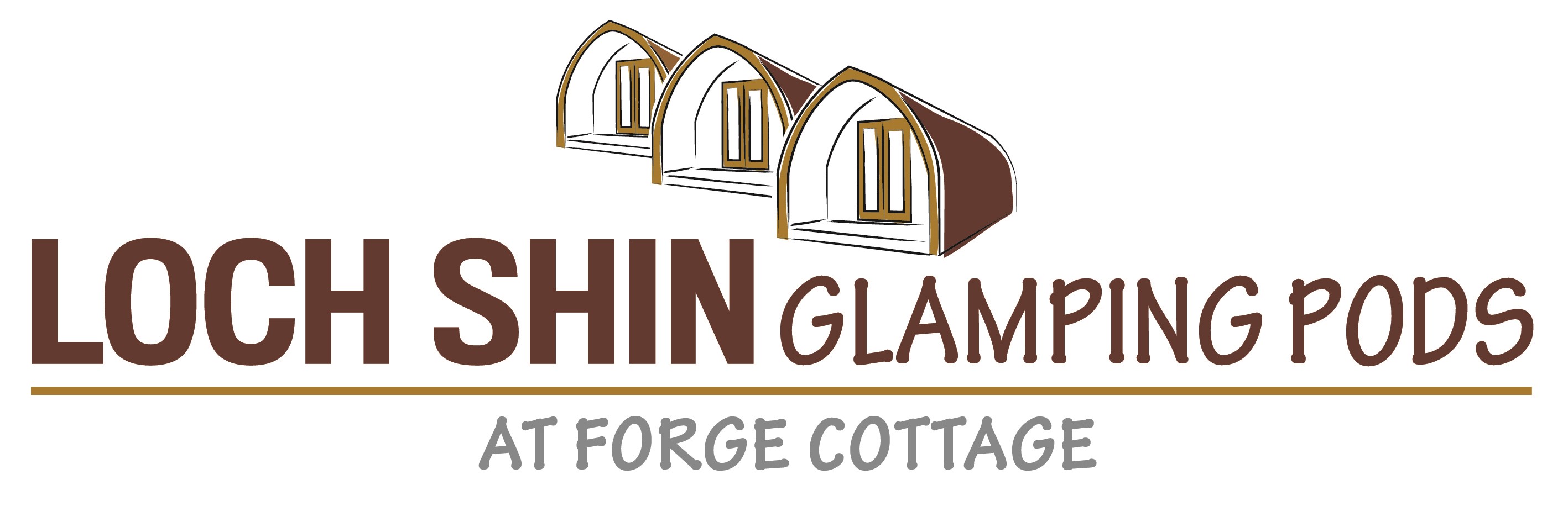 An image labelled Loch Shin Glamping Pods Logo
