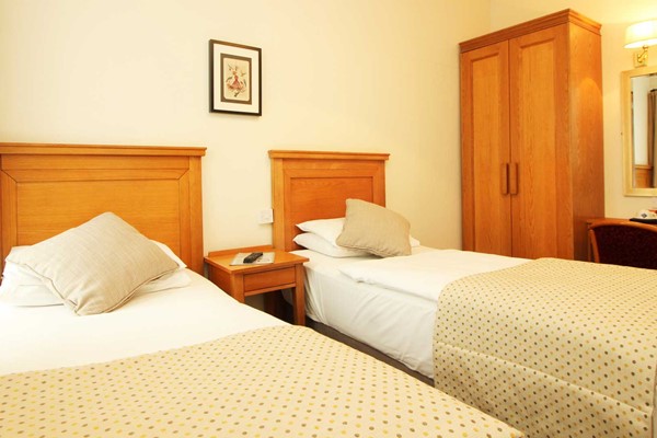 An image labelled Deluxe Twin Room