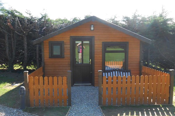 An image labelled Cabin Garden View