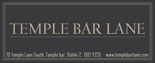 An image labelled Temple Bar Lane Logo
