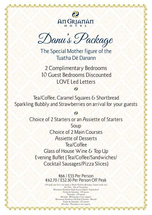 Wedding Packages 2025 - An Grianan Hotel