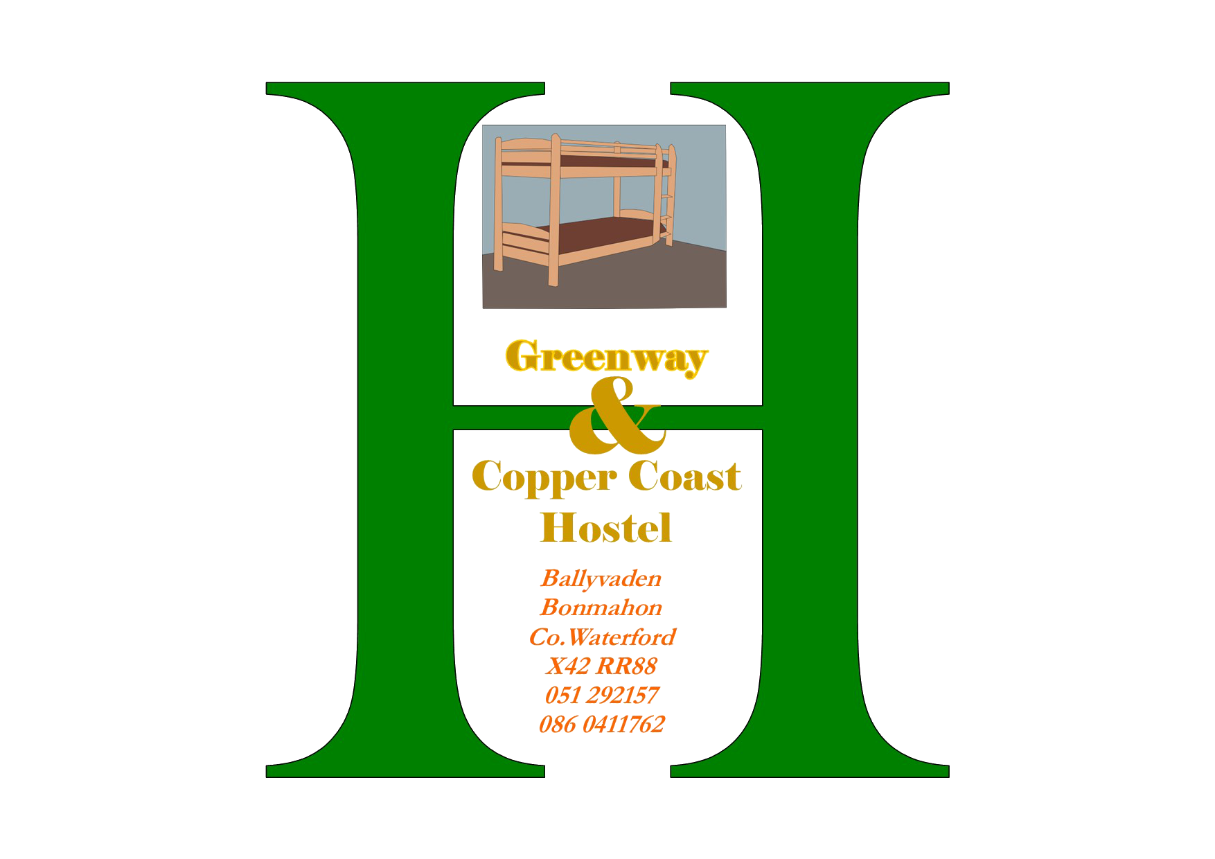 An image labelled Greenway & Copper Coast Hostel Logo