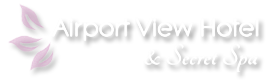 An image labelled Airport View Hotel & Secret Spa Logo