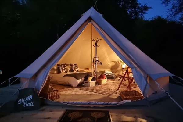 An image labelled Sleepy Bell Tent